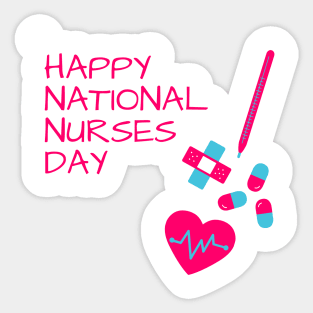 Happy National Nurses Day Sticker